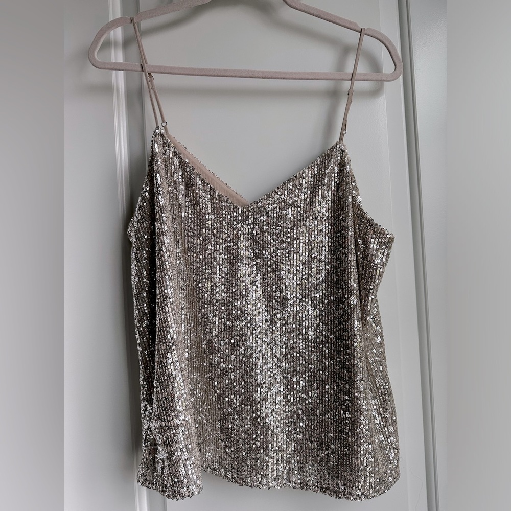 Banana Republic Strappy Sequence Blouse